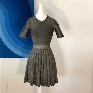 Silver metallic ALC neoprene like dress